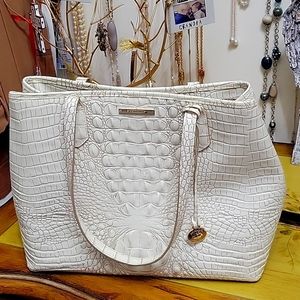 Brahmin Tote Bag sz 11in hot x 14in wide with dust cover.